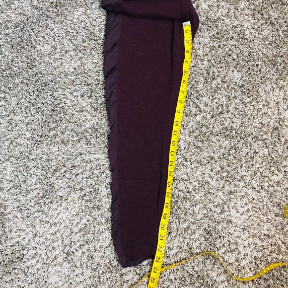 UGG Australia Purple Knit Cropped Leggings w/ Satin Side Detail - Picture 14 of 14